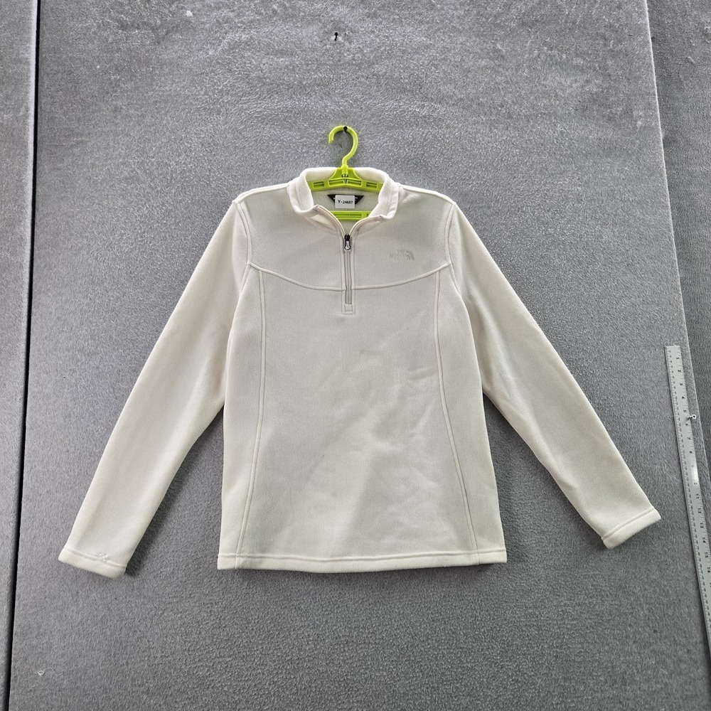 The North Face Women Sweatshirt XL White Fleece Gorpcore Long Sleeve READ